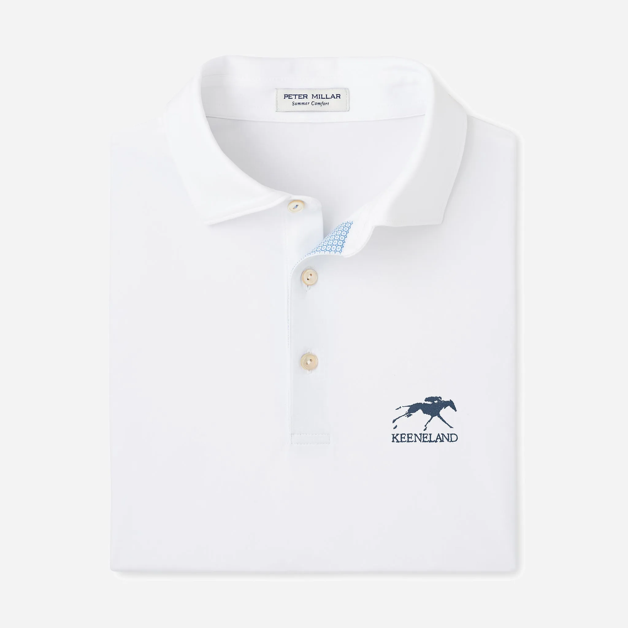 Peter Millar Keeneland Men's Solid Performance Polo