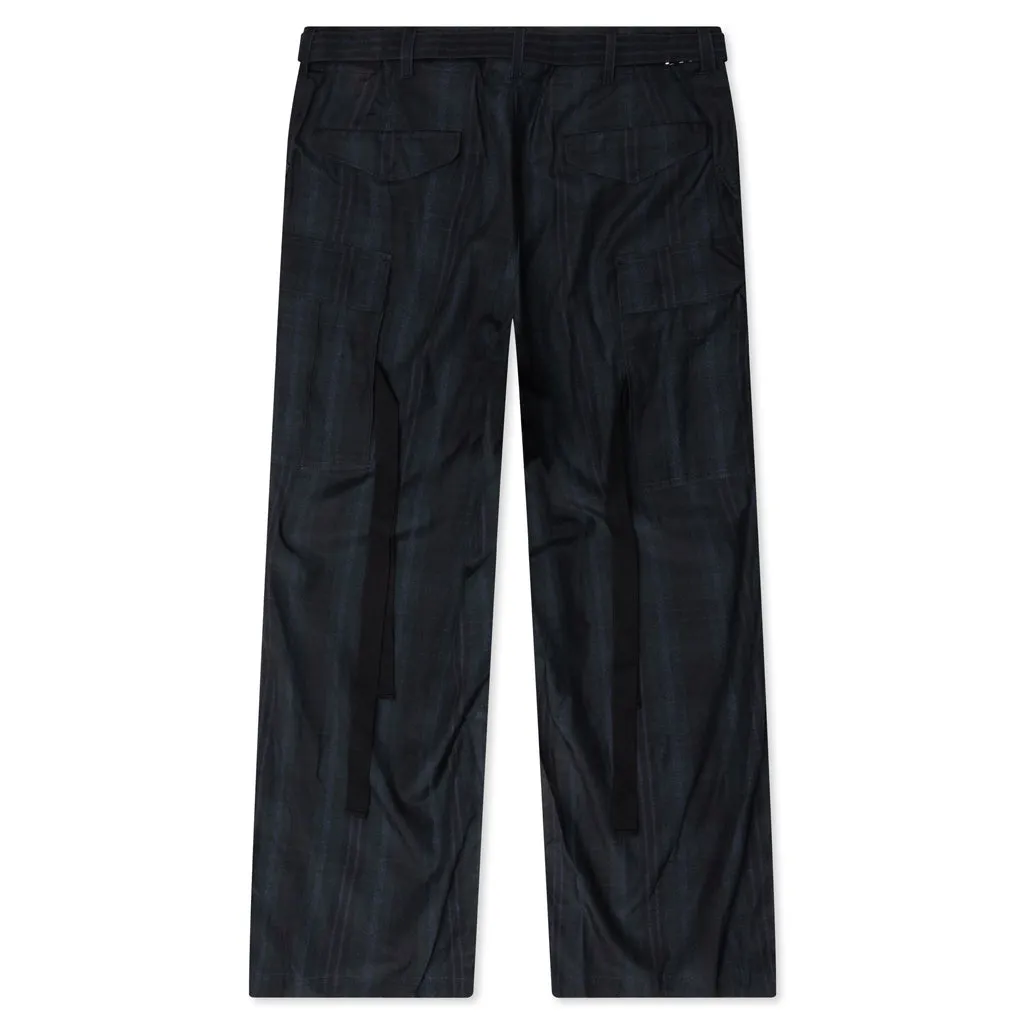 Plaid Pants - Black