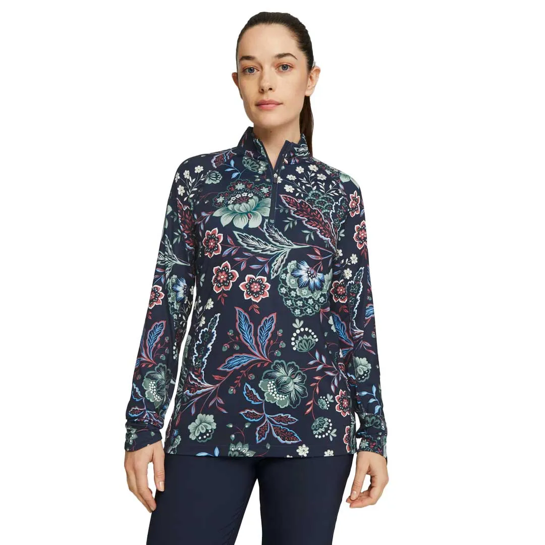 Puma - Women's Puma x LIBERTY You-V Golf Quarter-Zip Sweater (622789 01)
