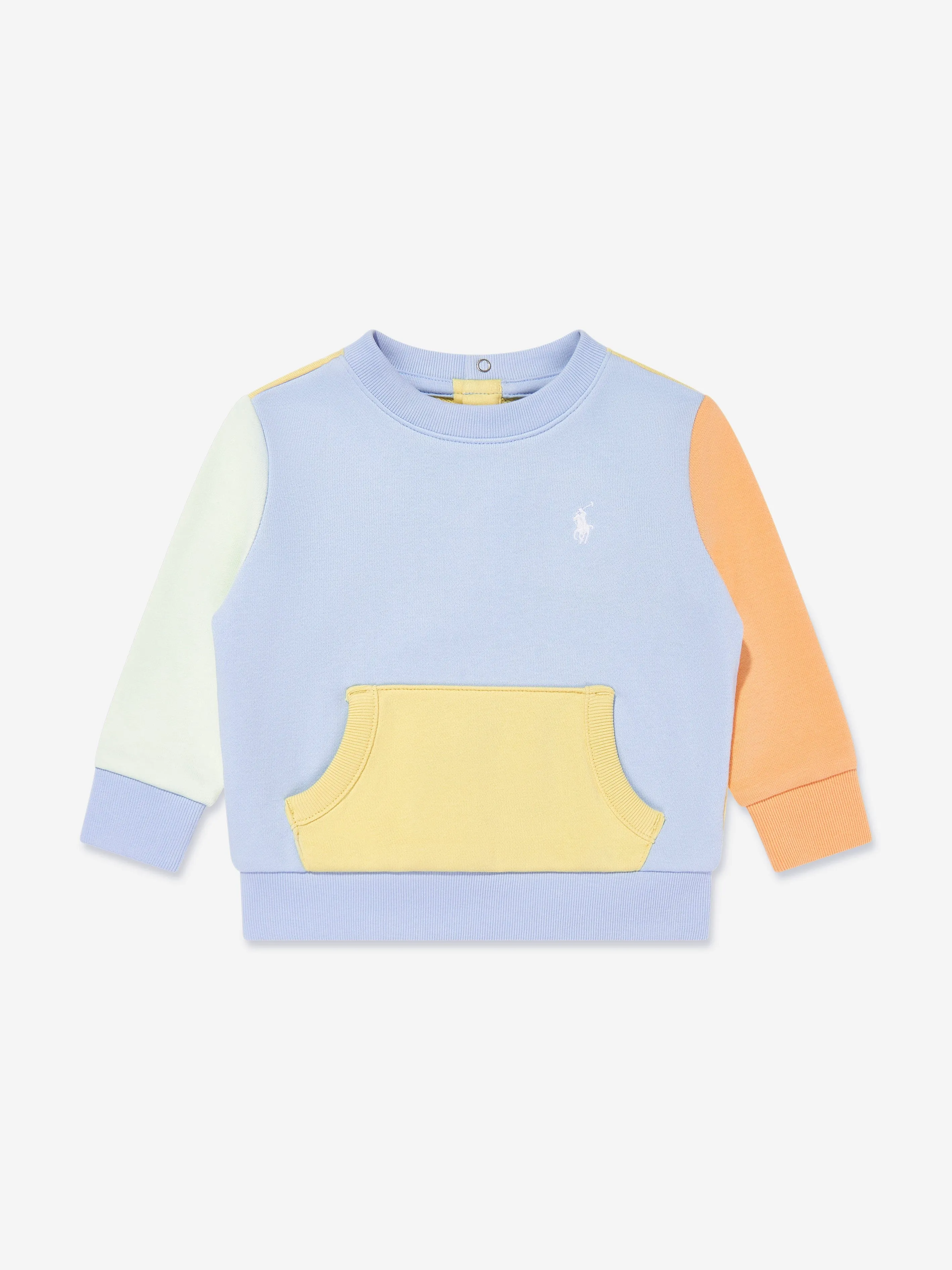 Ralph Lauren Baby Boys Colourblock Tracksuit in Blue