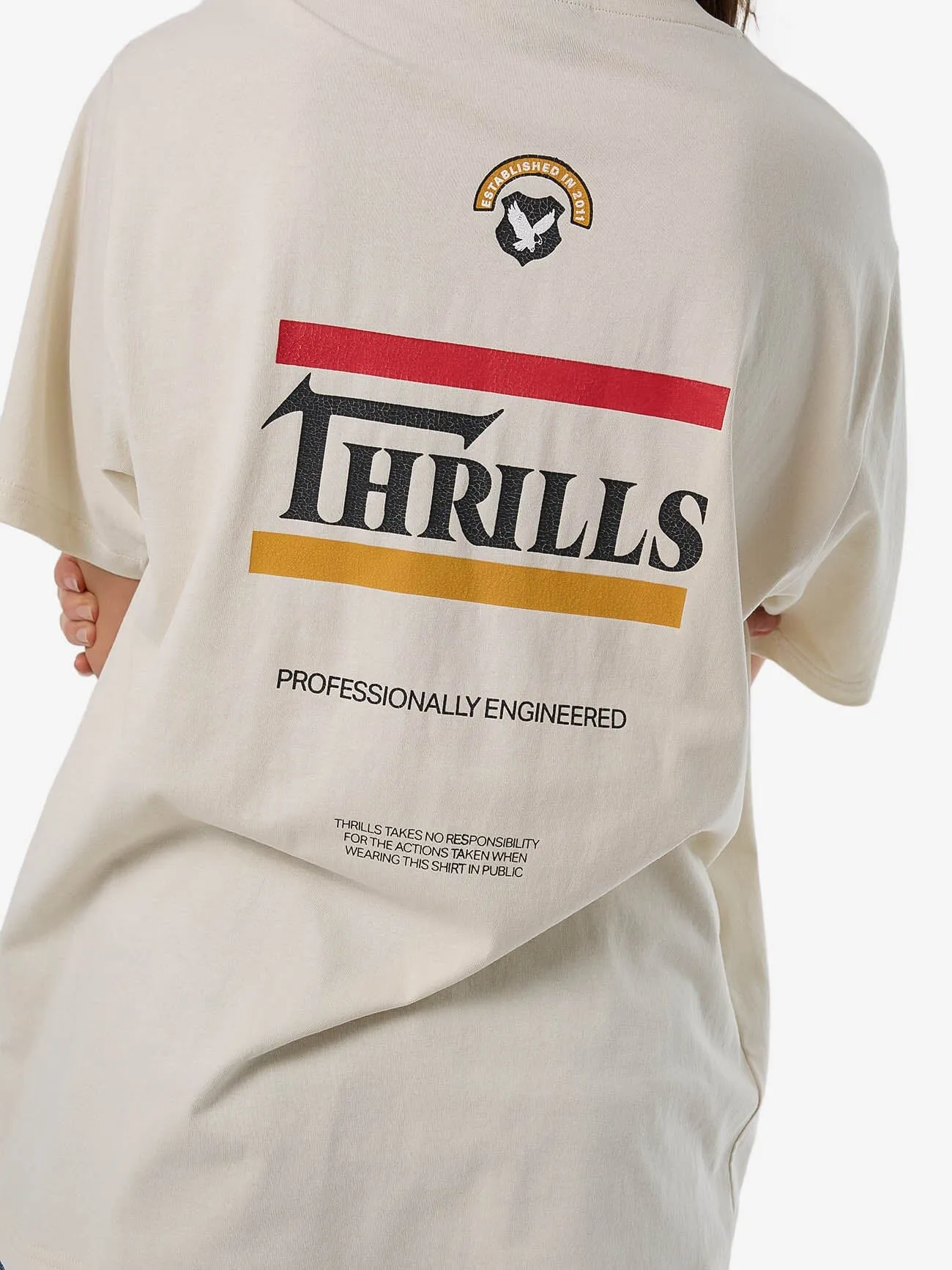 Responsible Thrills Merch Tee - Heritage White