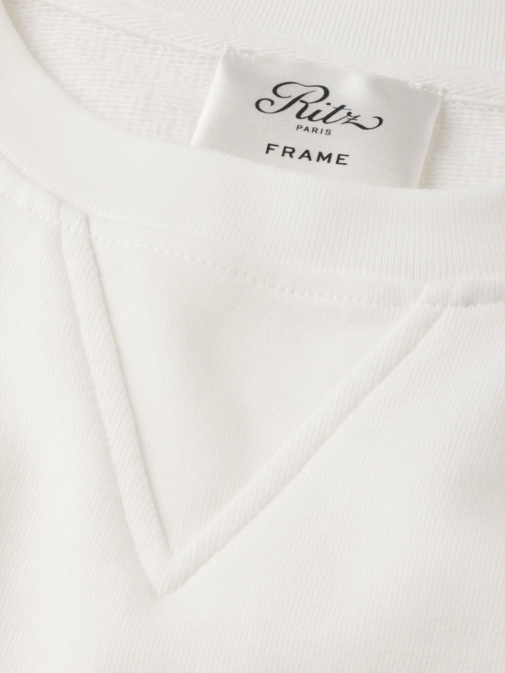 Ritz Unisex Tonal Logo Crewneck -- Cream