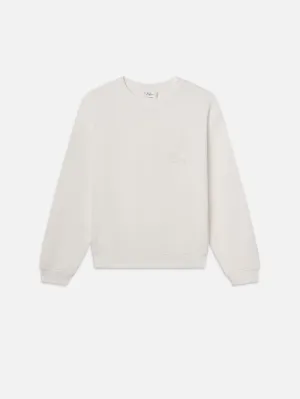Ritz Unisex Tonal Logo Crewneck -- Cream