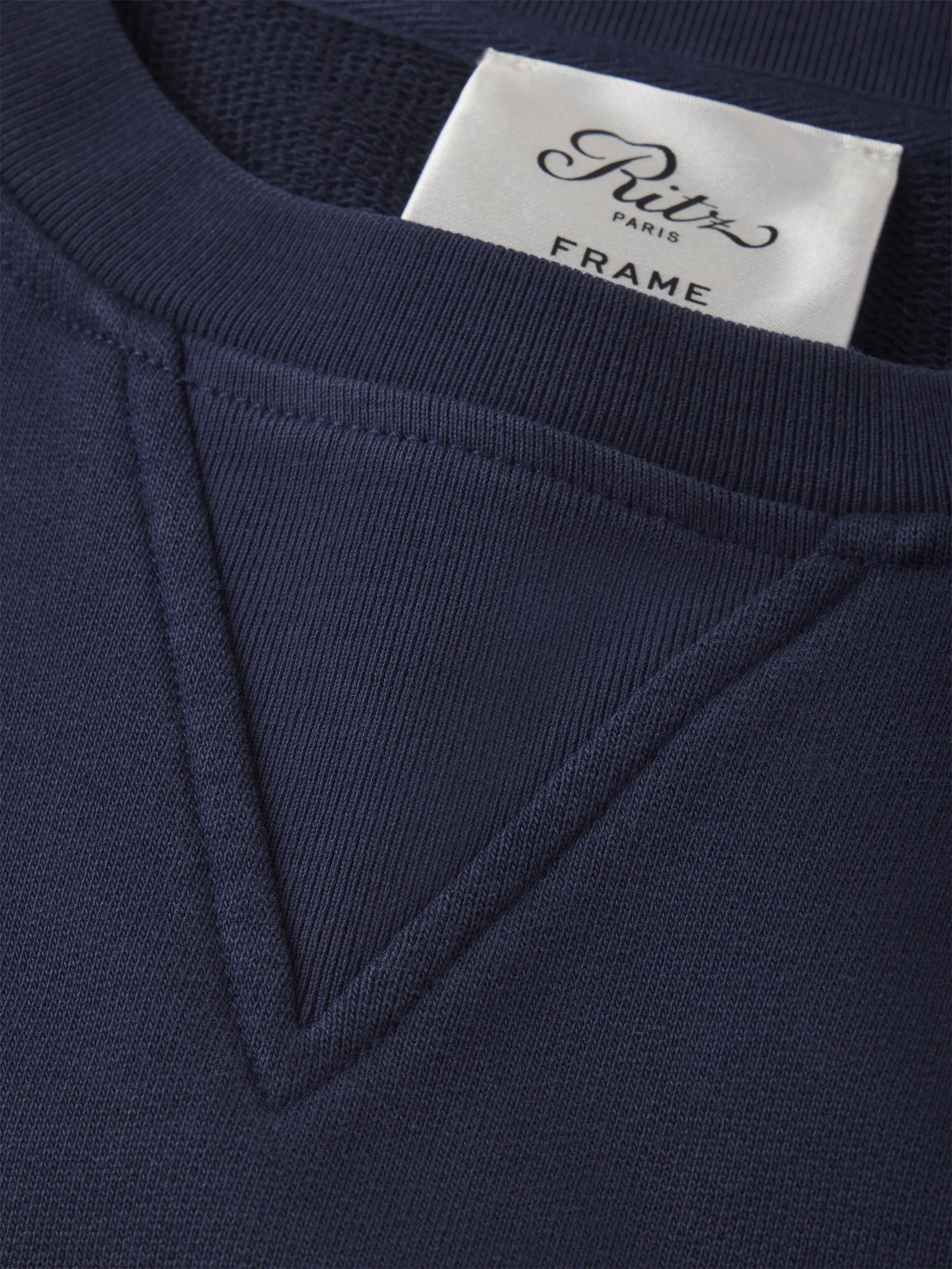 Ritz Unisex Tonal Logo Crewneck -- Dark Navy