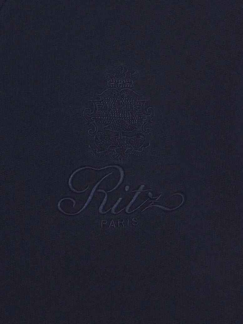 Ritz Unisex Tonal Logo Crewneck -- Dark Navy