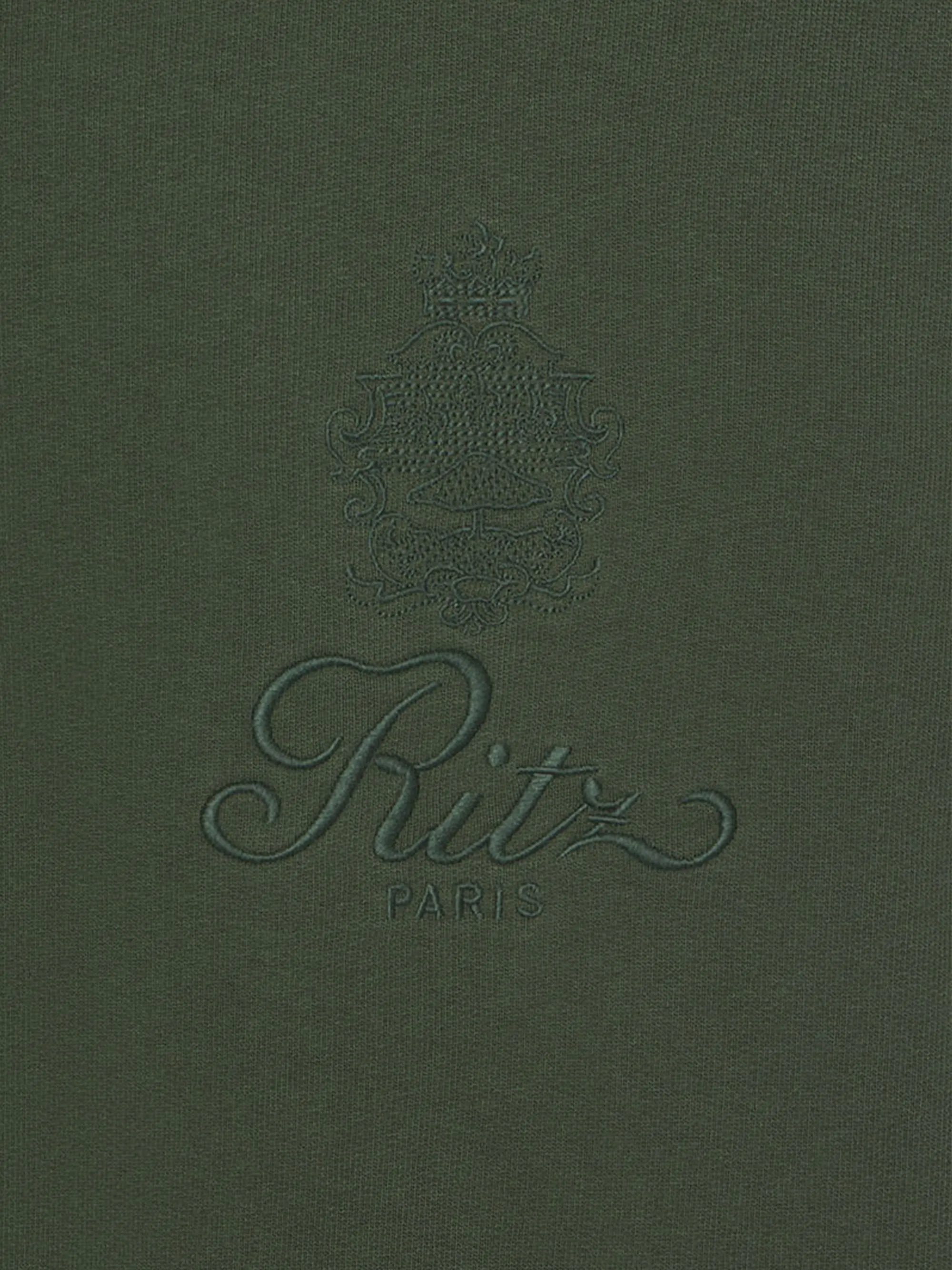 Ritz Unisex Tonal Logo Crewneck -- Hunter Green