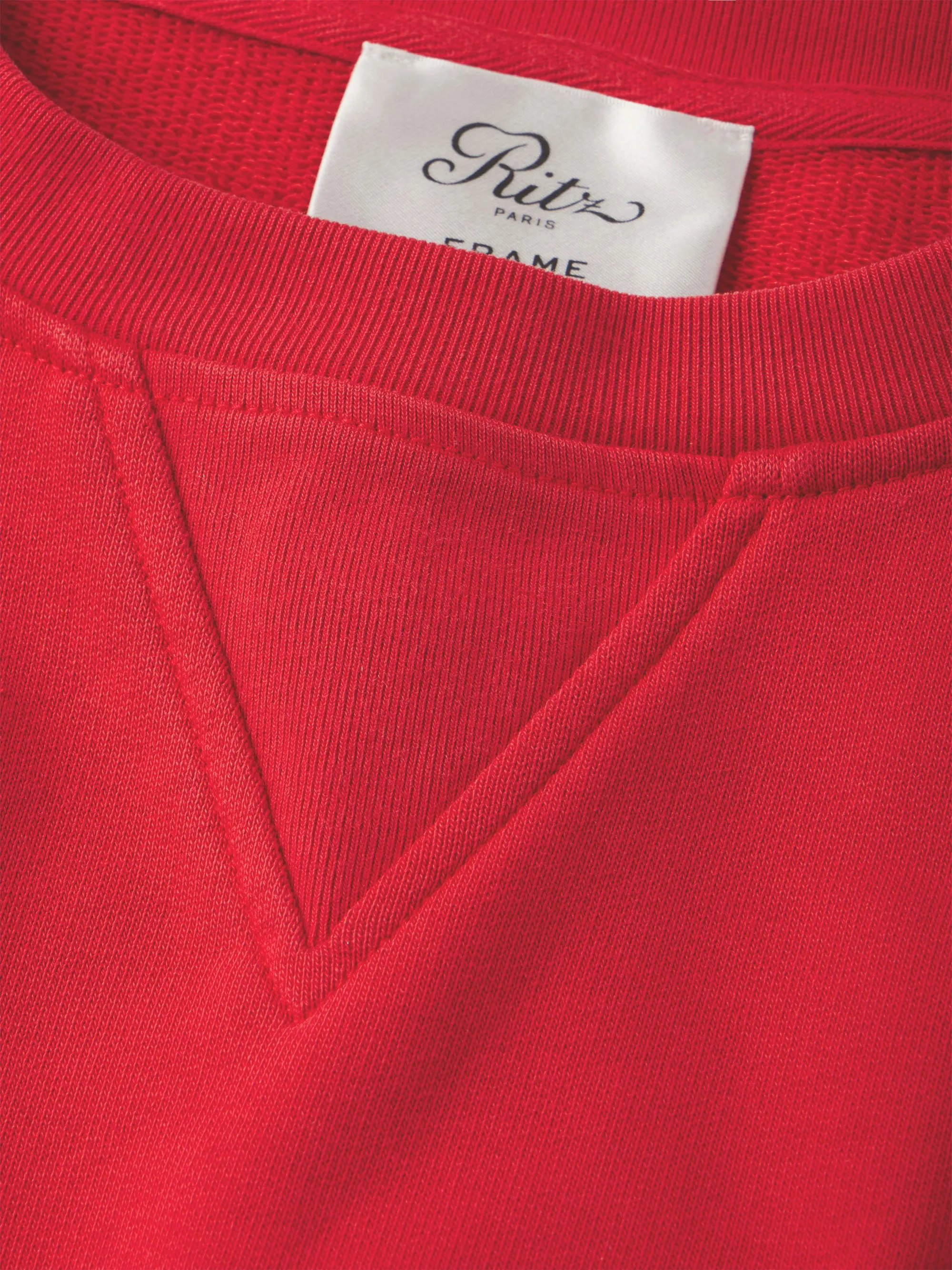 Ritz Unisex Tonal Logo Crewneck -- Red