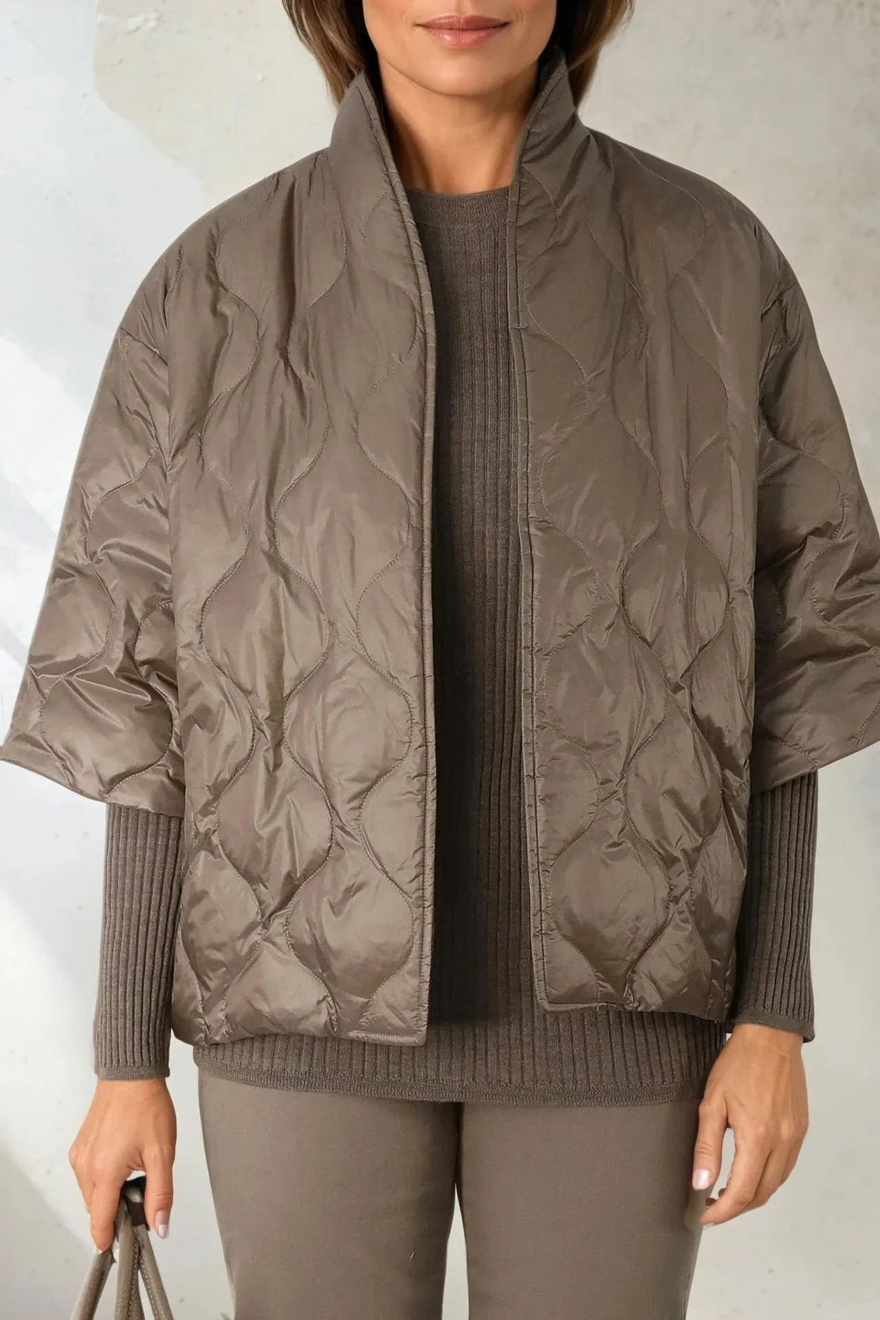ROMANGA RIBBED LONG SLEEVE CREW IN FINE ITALIAN MERINO