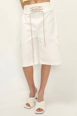 Sabrina Eyelet Cargo Shorts