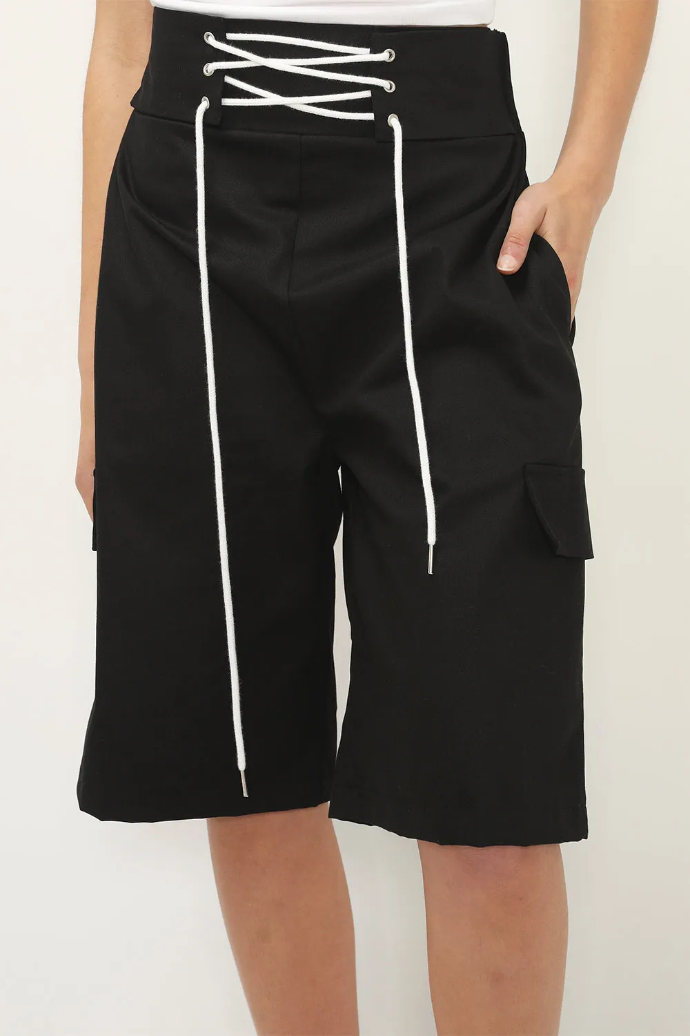Sabrina Eyelet Cargo Shorts