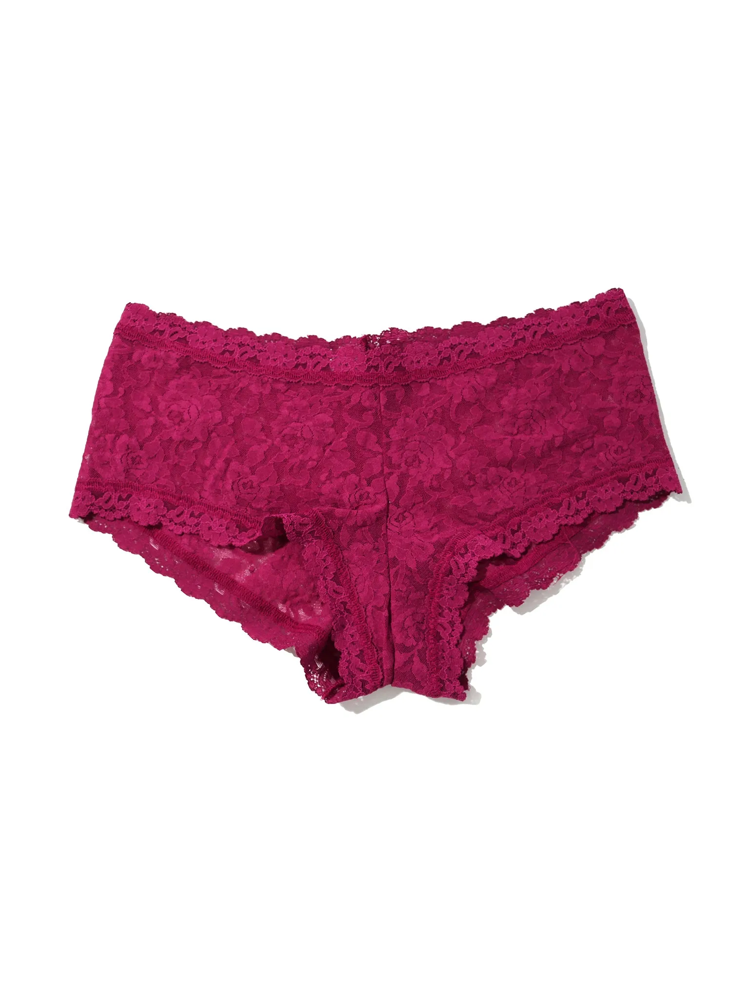 Signature Lace® Boyshort Merlot Red