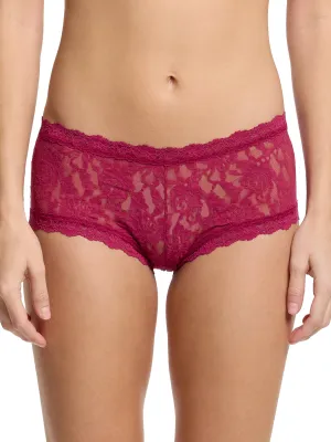 Signature Lace® Boyshort Merlot Red