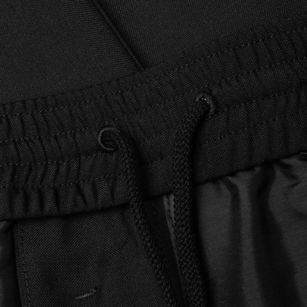 Slim Fit Formal Wool and Mohair Pants - Black