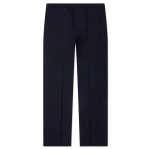 Slim Fit Formal Wool and Mohair Pants - Night Blue