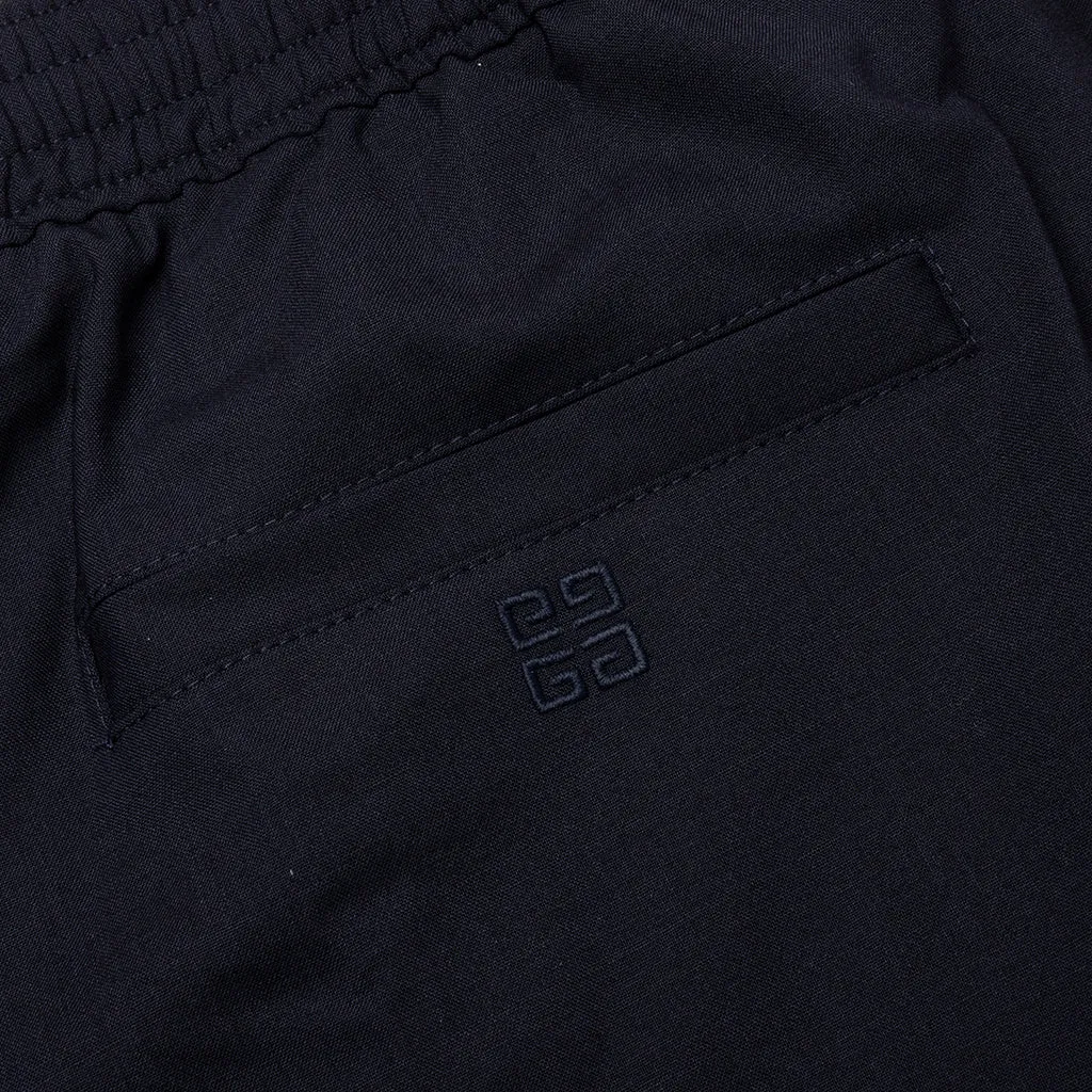 Slim Fit Formal Wool and Mohair Pants - Night Blue