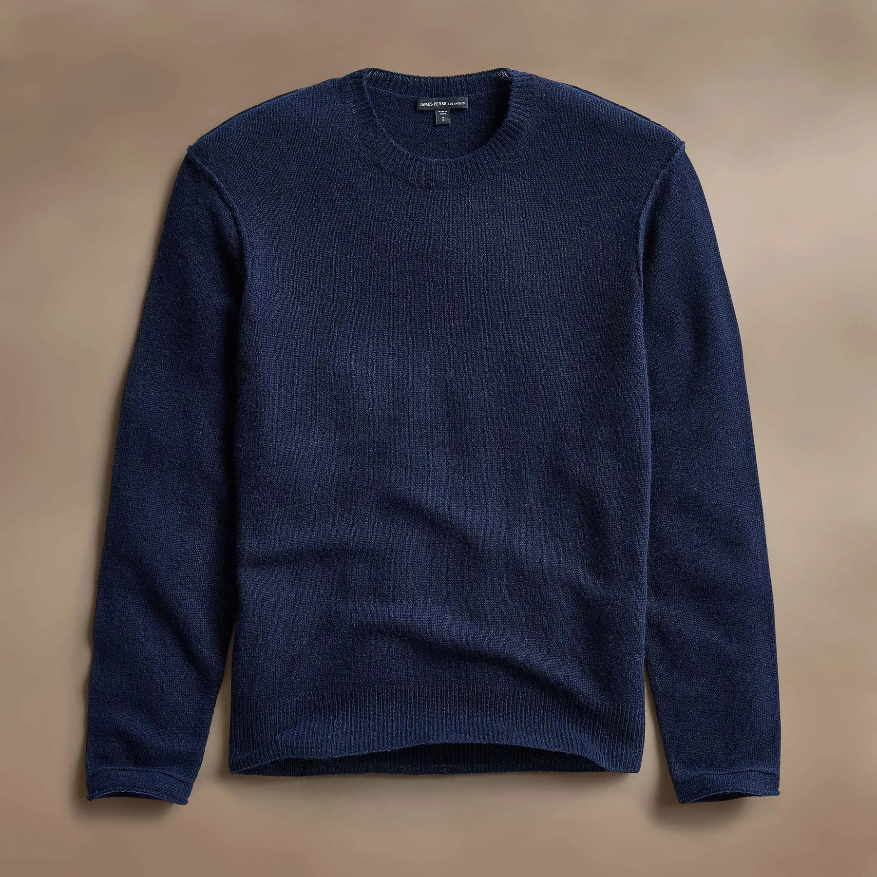 Soft Featherweight Cashmere Crew - Navy