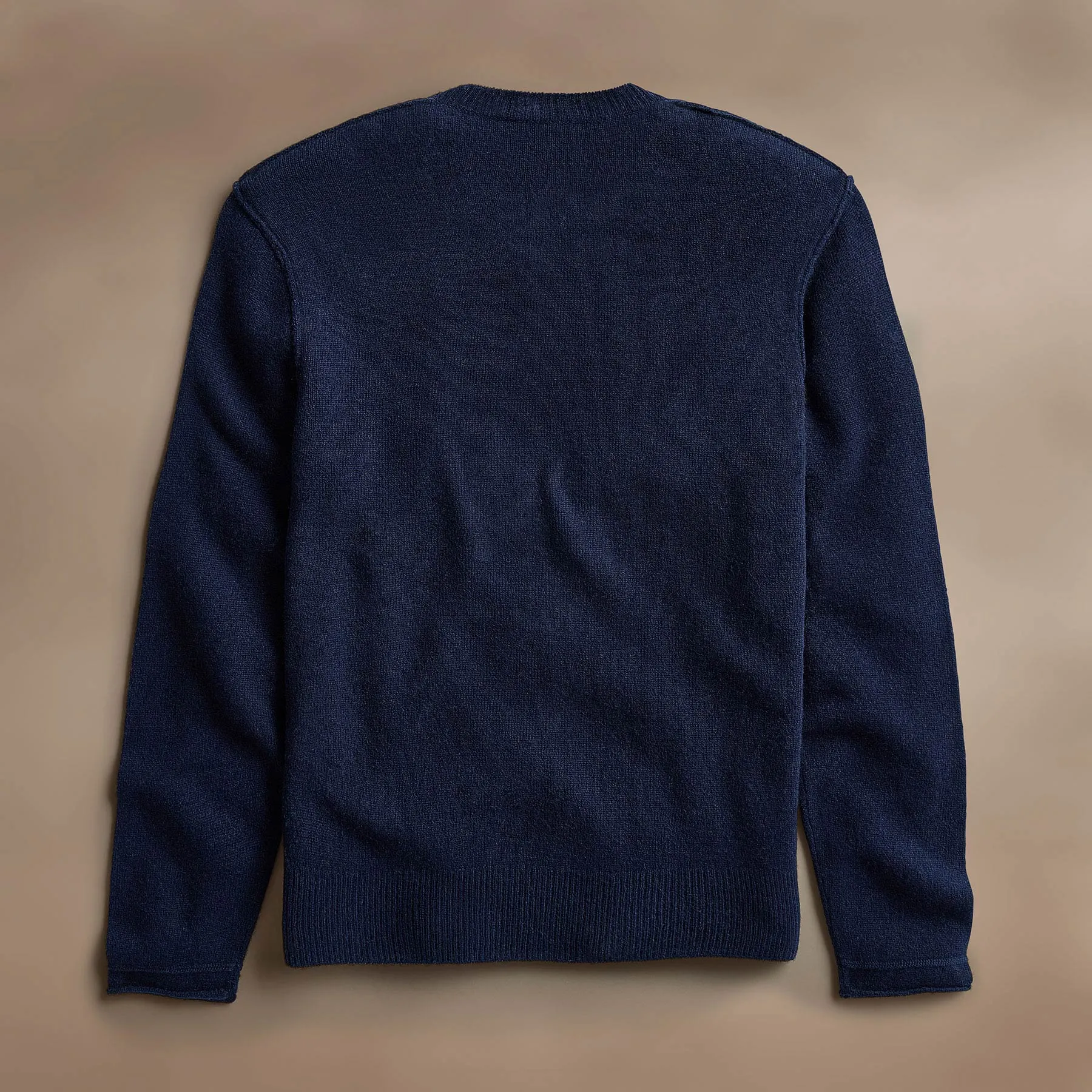 Soft Featherweight Cashmere Crew - Navy