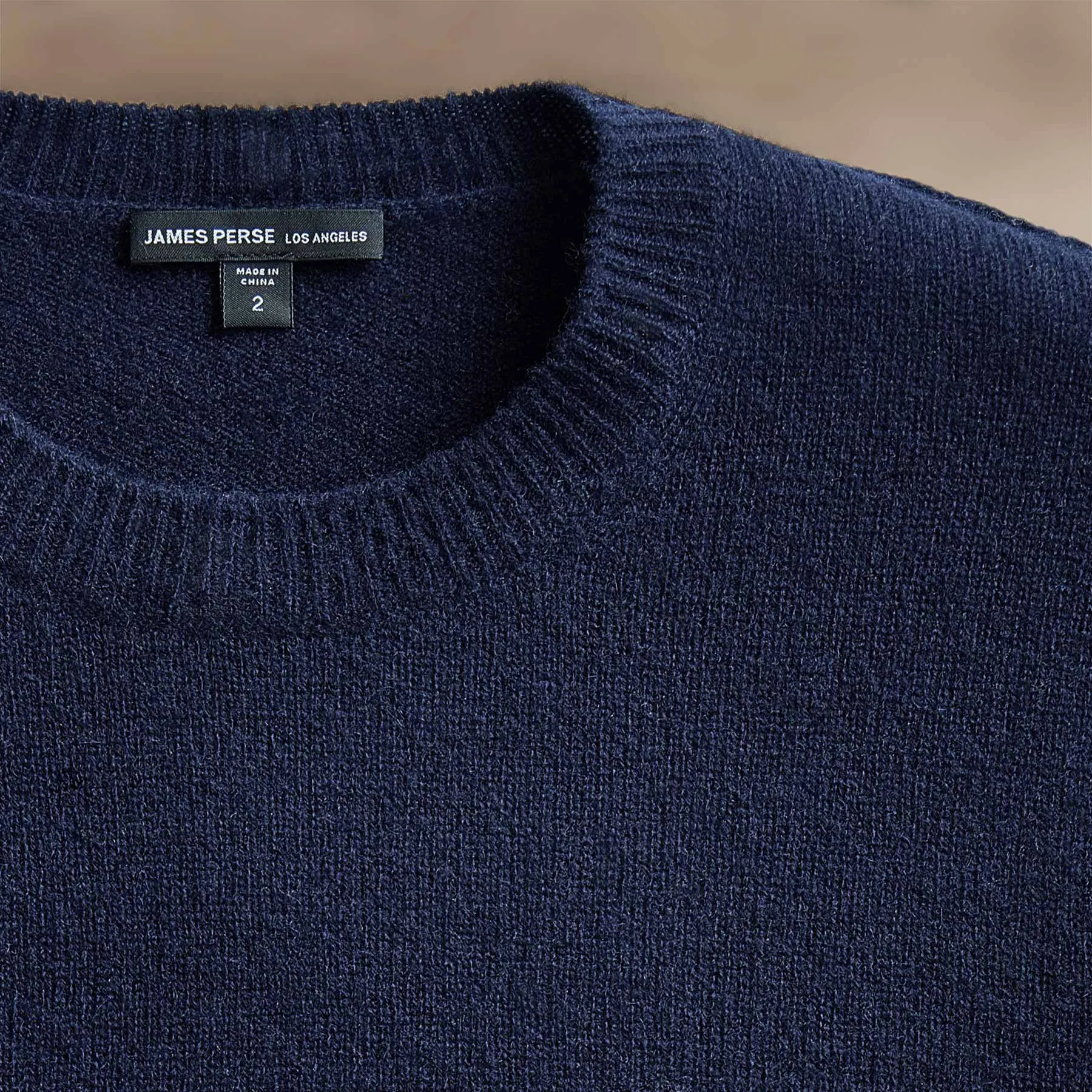 Soft Featherweight Cashmere Crew - Navy
