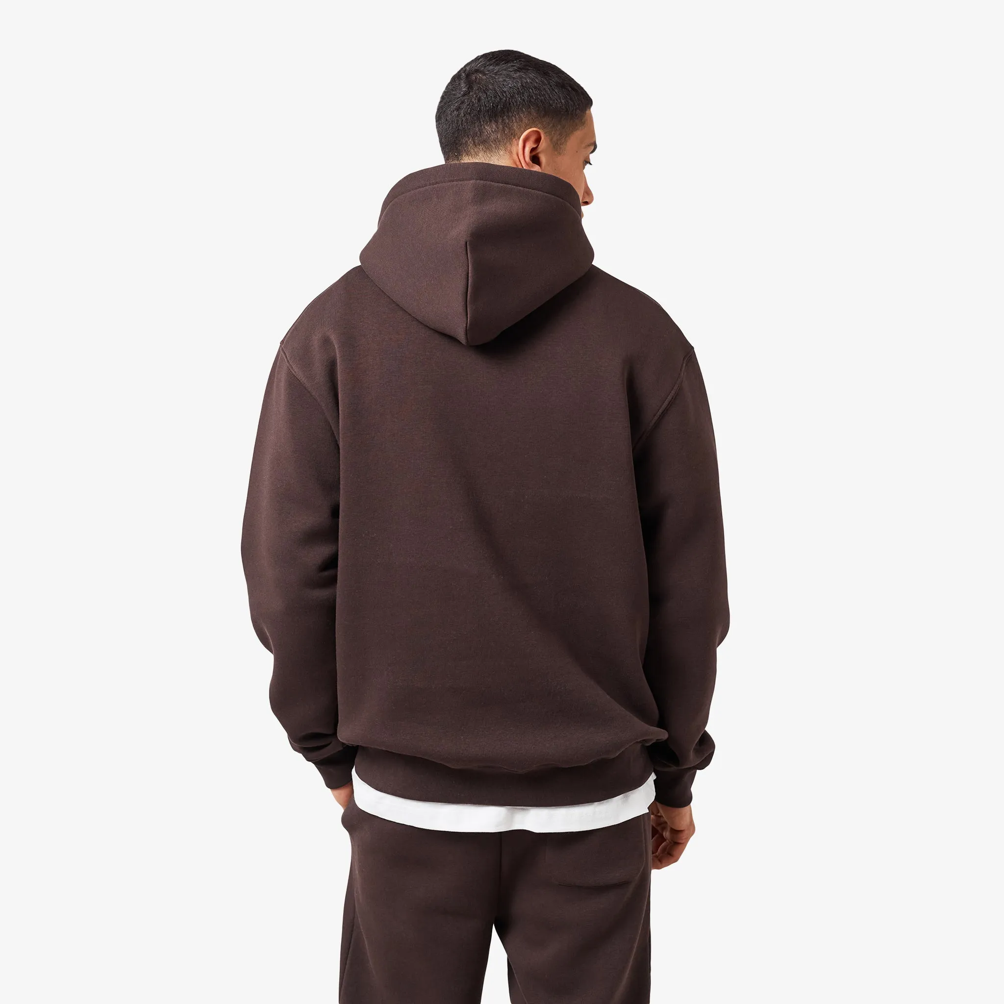 Star Icon Open Hem Tracksuit | Dark Brown
