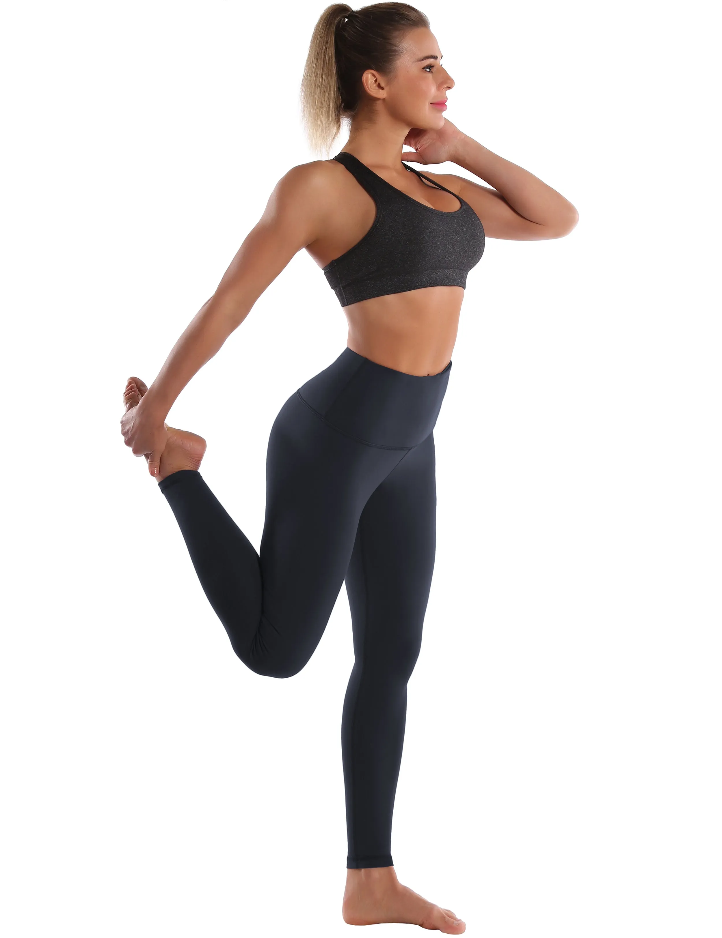 Super High Waist Jogging Pants graynavy_Jogging