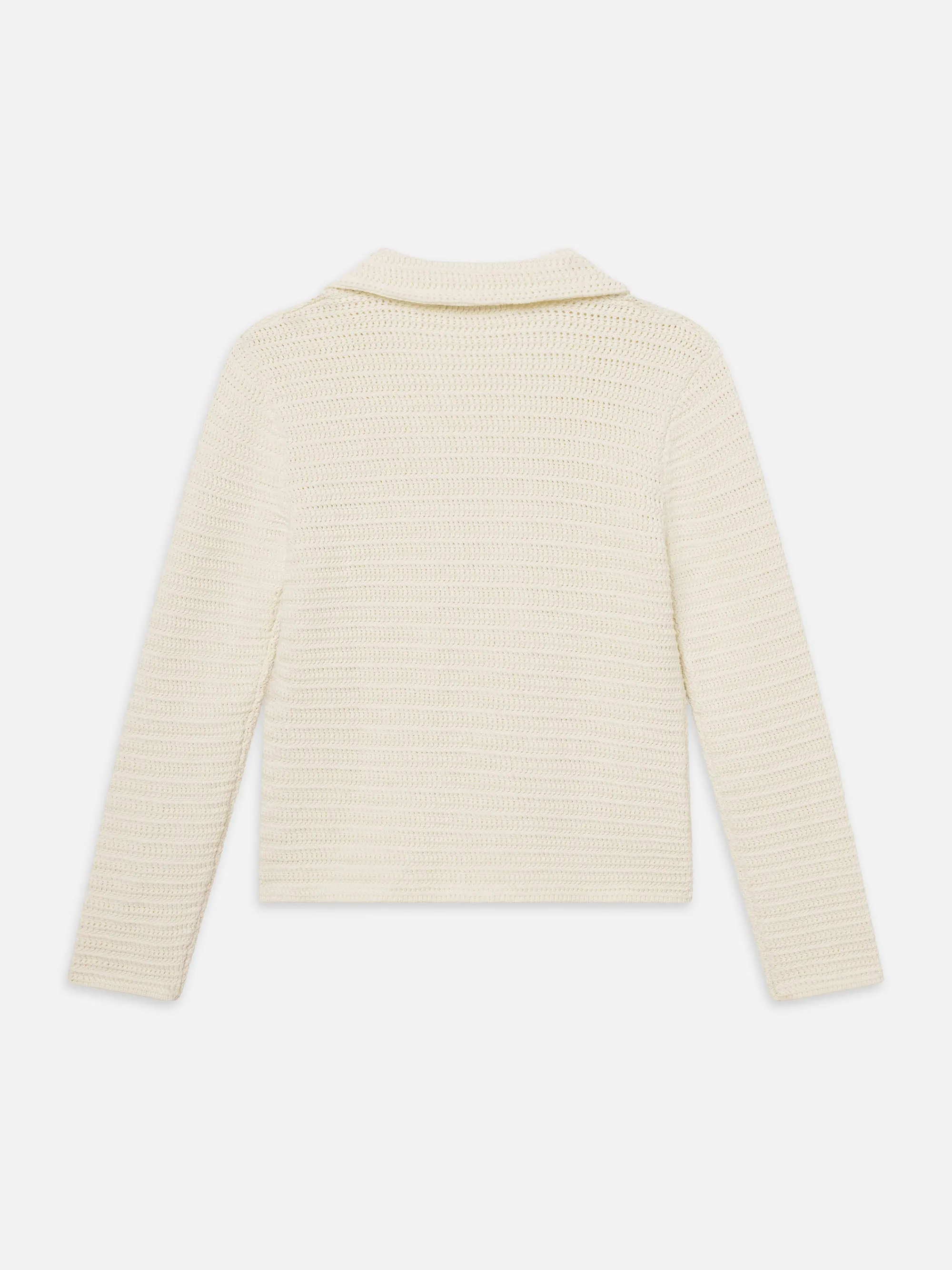The Crochet Blazer -- Cream