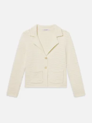 The Crochet Blazer -- Cream