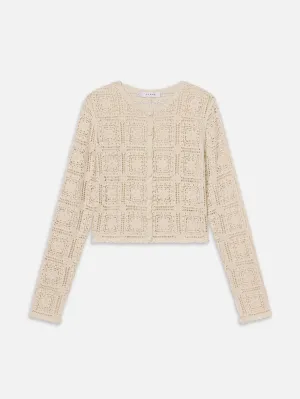 The Crochet Cardi -- Cream