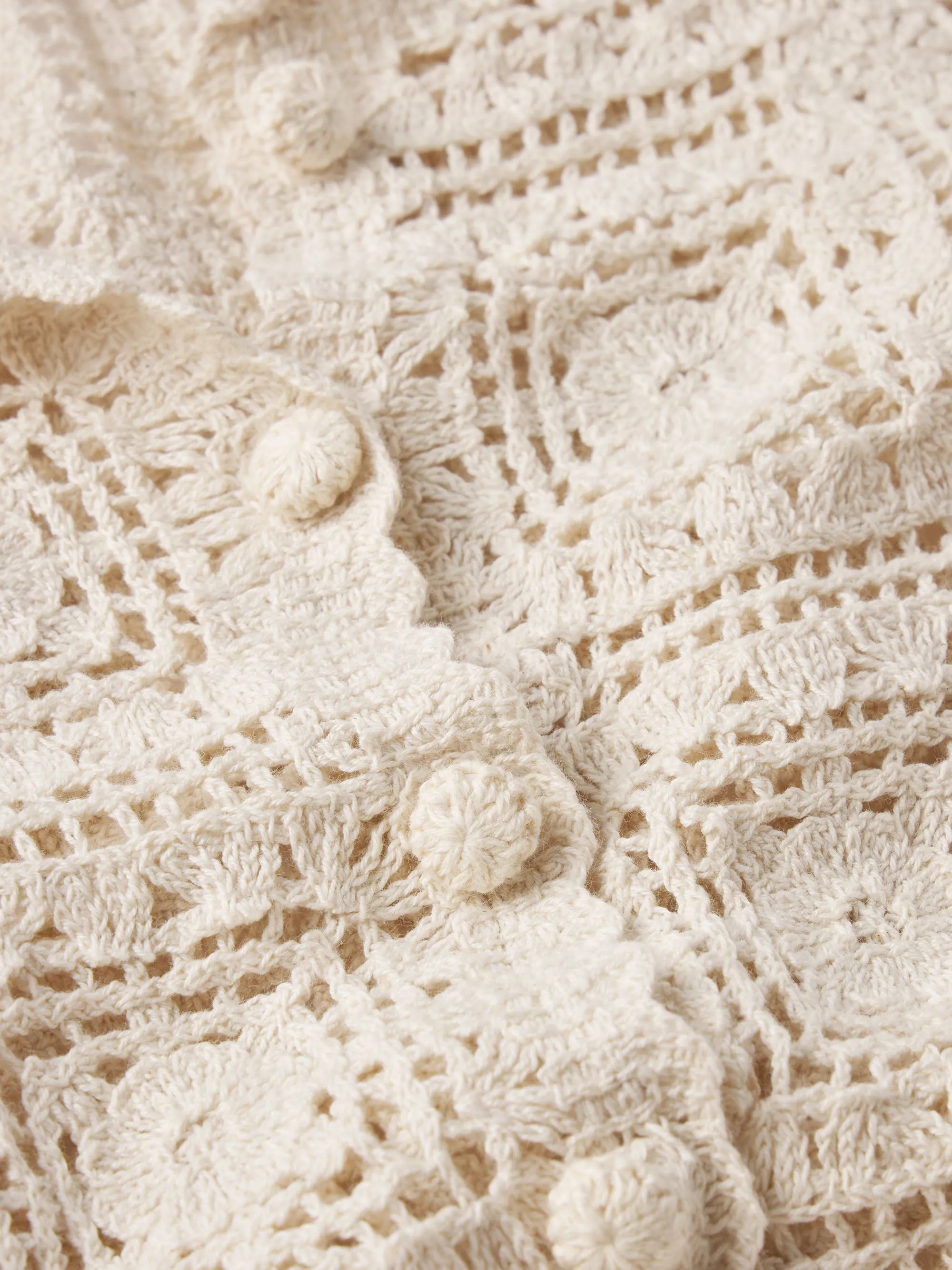 The Crochet Cardi -- Cream