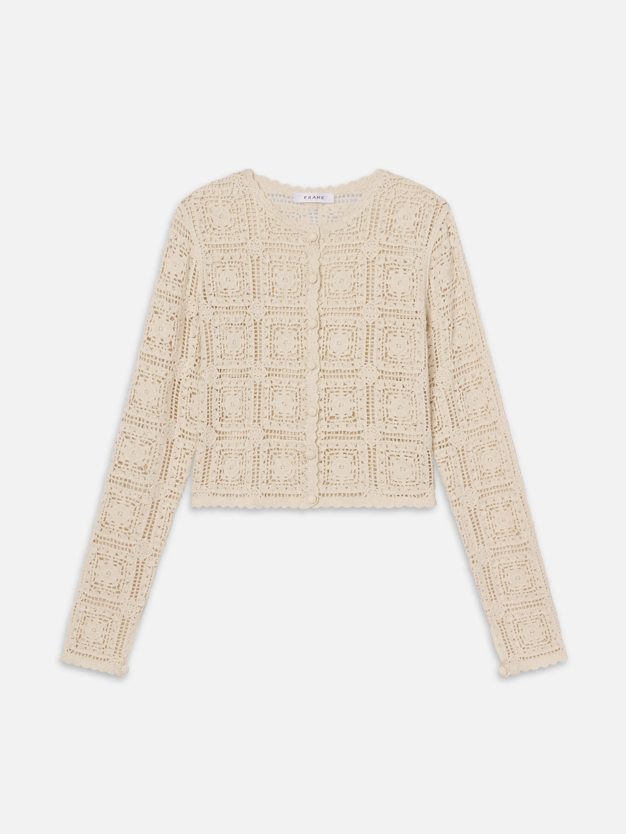 The Crochet Cardi -- Cream