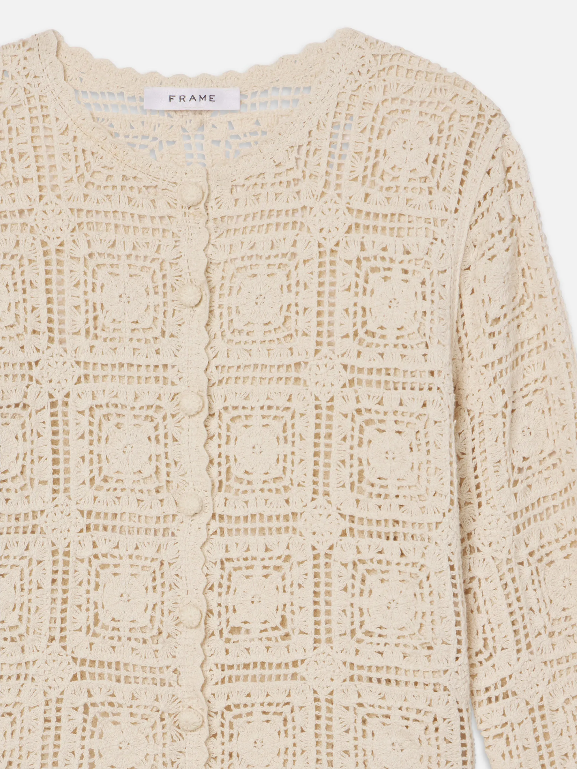 The Crochet Cardi -- Cream