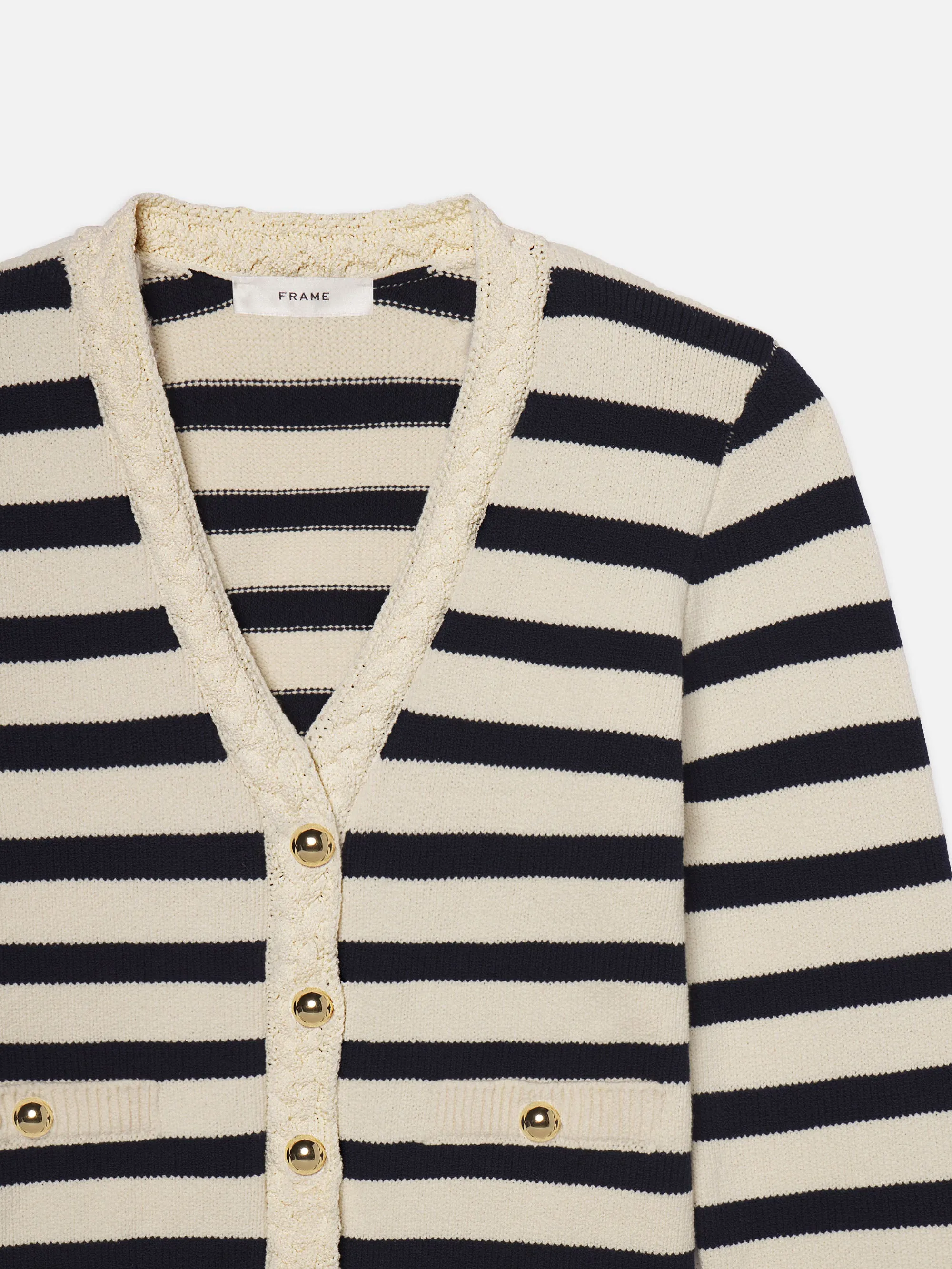 The Harbor Cardigan -- Navy Multi