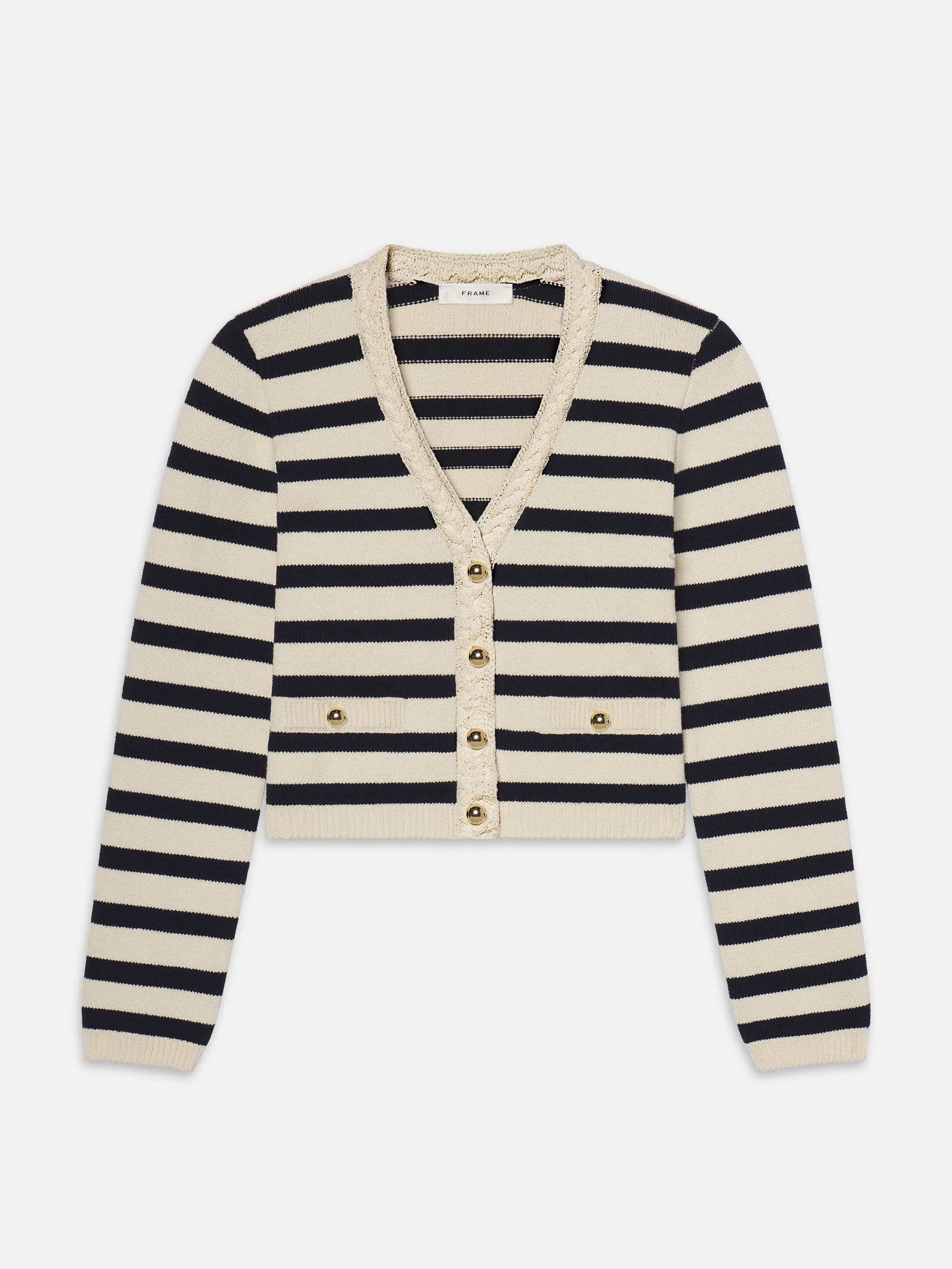The Harbor Cardigan -- Navy Multi