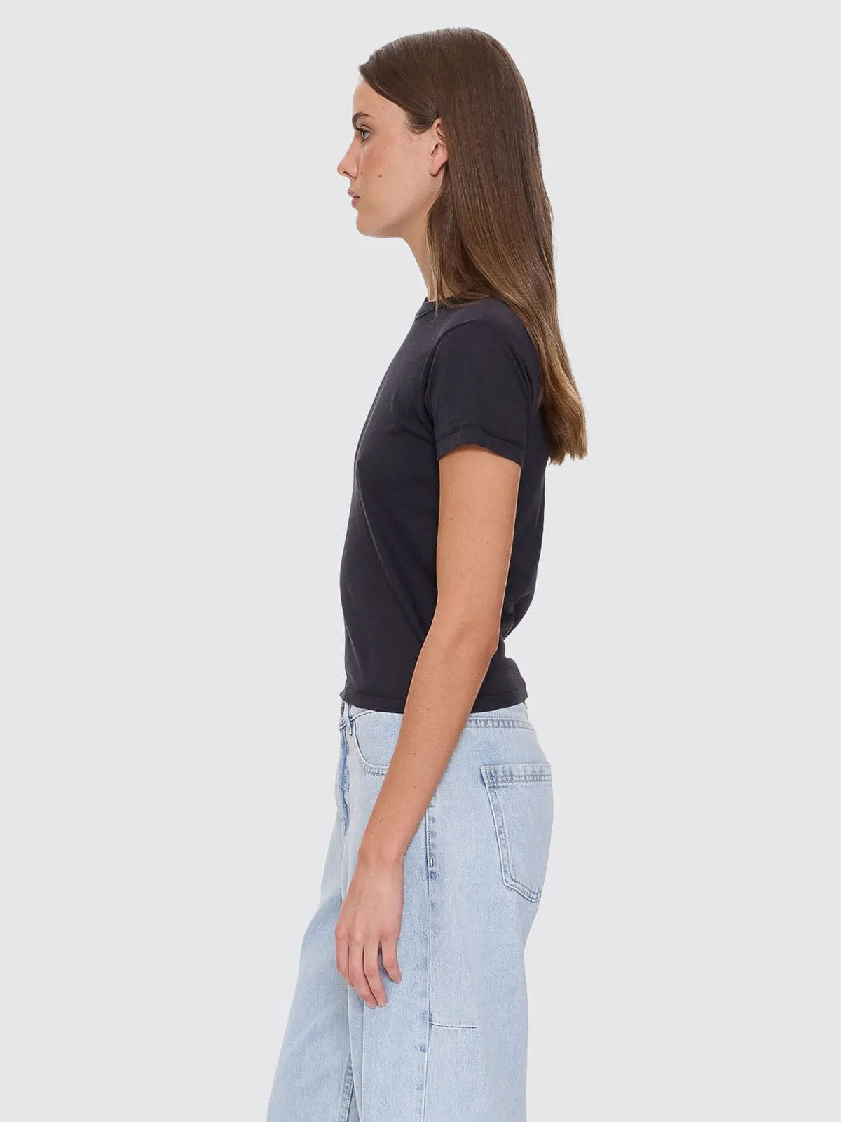 Thrills Boy Tee - Washed Black