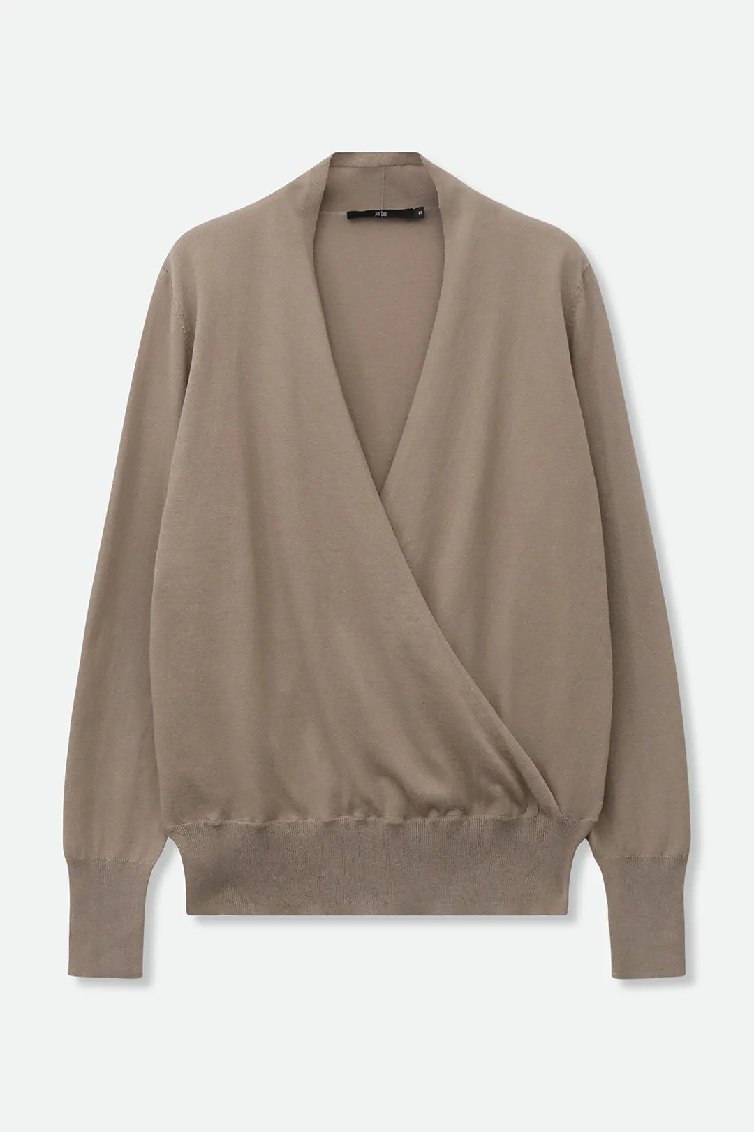 TORY ITALIAN COTTON SURPLICE WRAP TOP