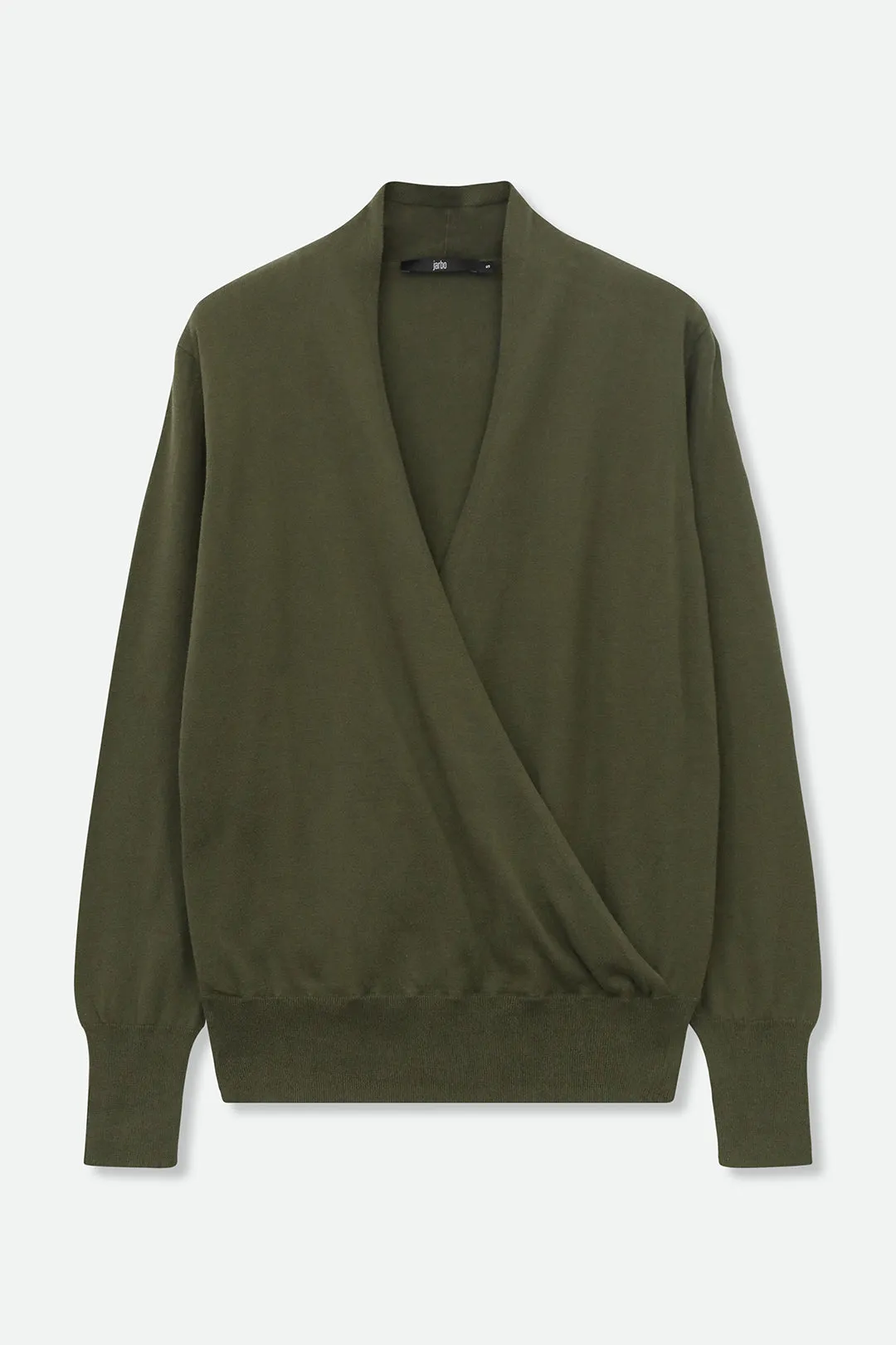 TORY ITALIAN COTTON SURPLICE WRAP TOP
