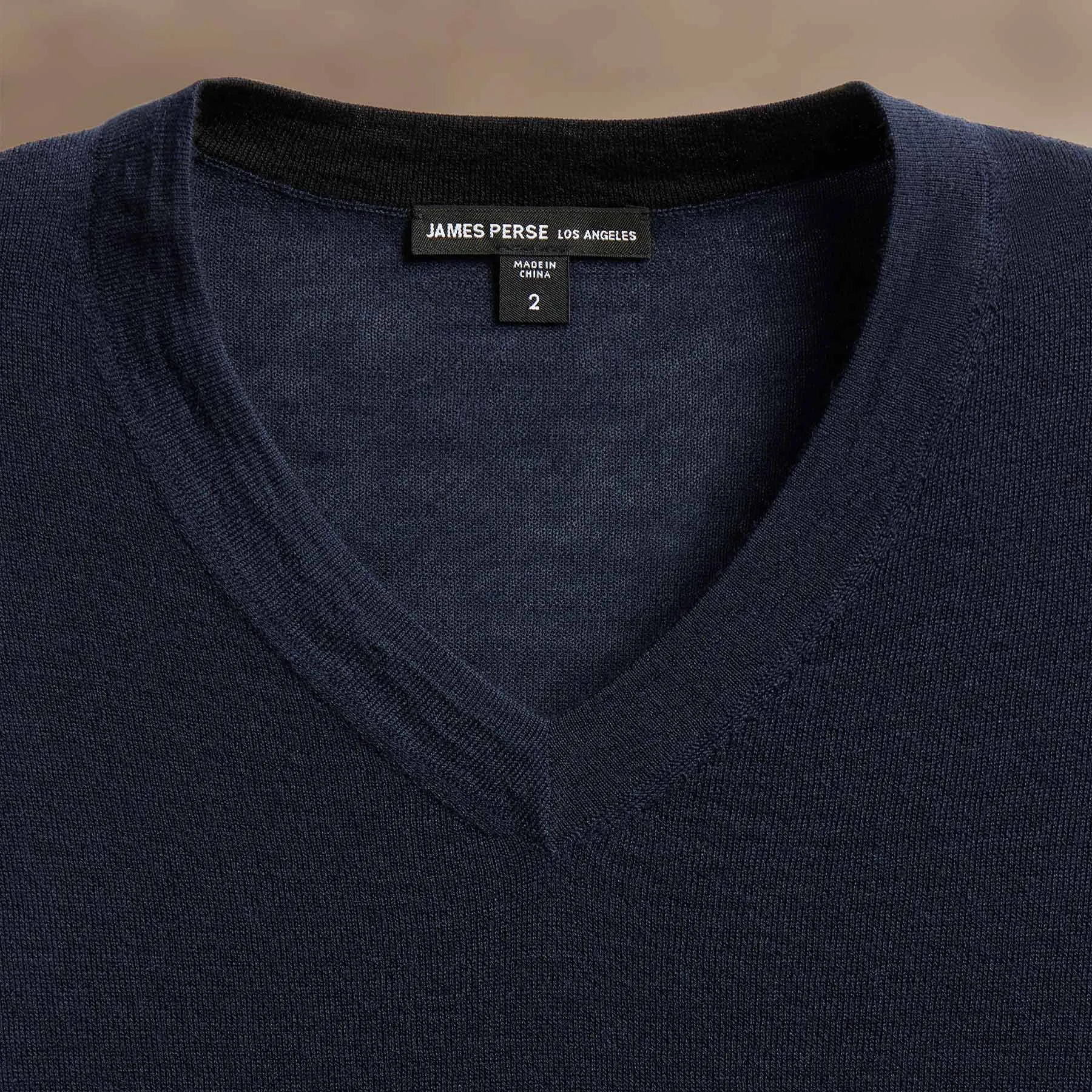 Ultrafine Cashmere V Neck Sweater - Dark Navy