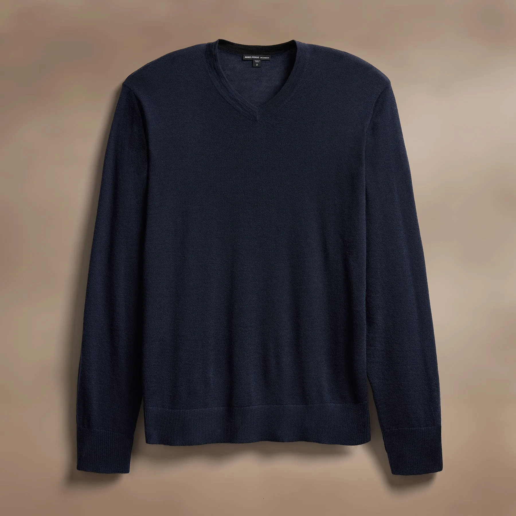 Ultrafine Cashmere V Neck Sweater - Dark Navy