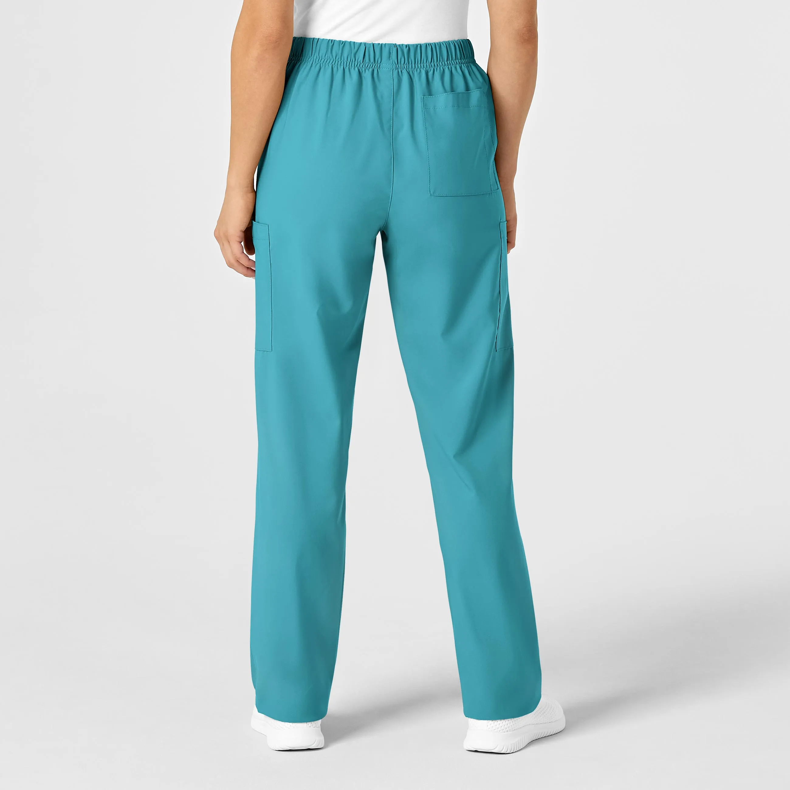 W123 Unisex Multi-Cargo Scrub Pant - Teal Blue