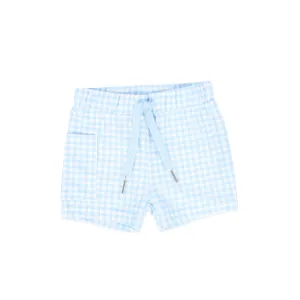 WATER CLUB LIGHT BLUE GINGHAM SWIM SHORTS