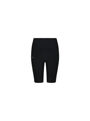 Womens 365 Cotton Stretch Cycle Shorts—Black