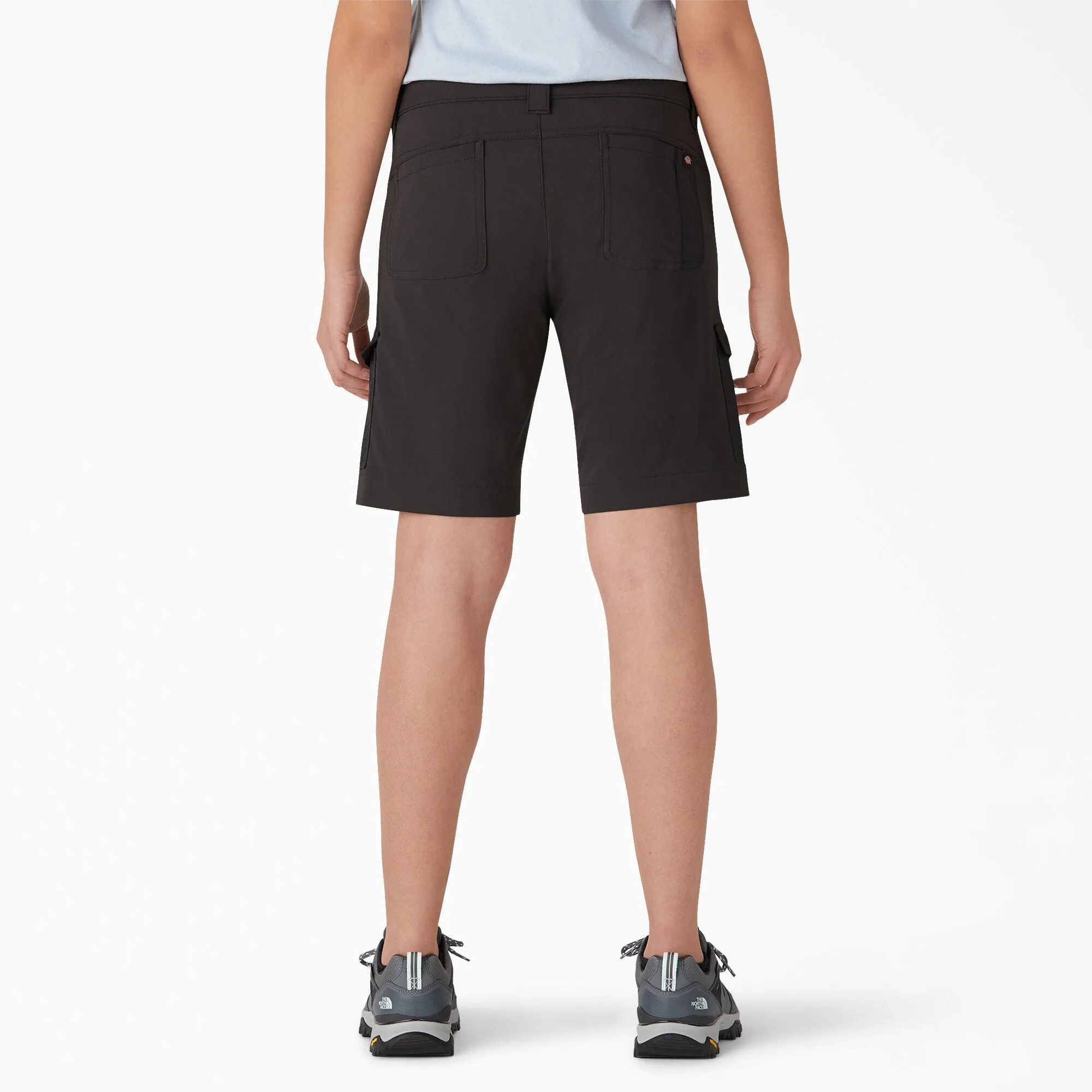 Women's Cooling Slim Fit Cargo Shorts, 10", Black