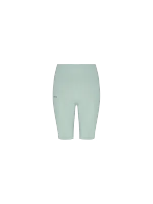 Women's Plant-Stretch Compressive Cycle Shorts—Eucalyptus Blue