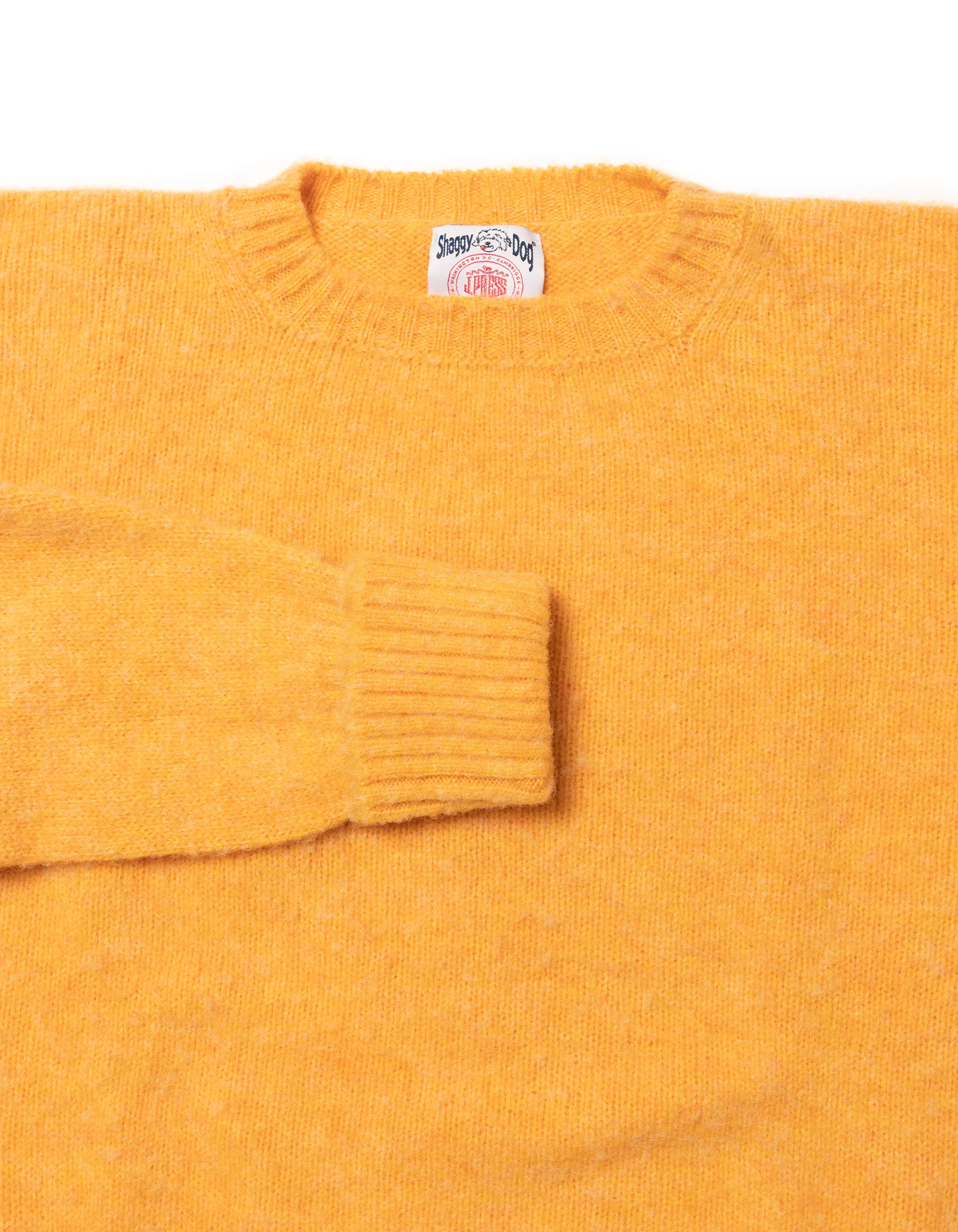 YELLOW SHAGGY DOG CREWNECK SWEATER